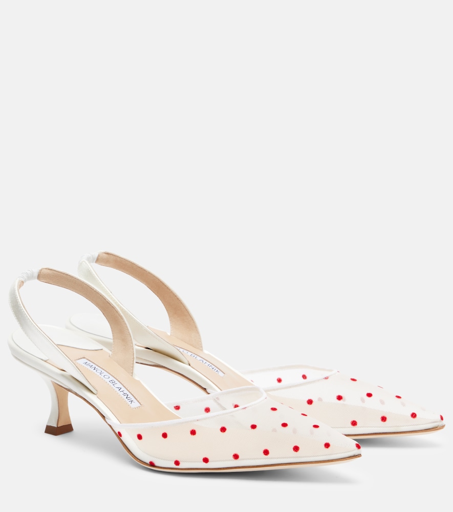 Manolo Blahnik Escarpins slingback Carolyne 50 pois 501 €