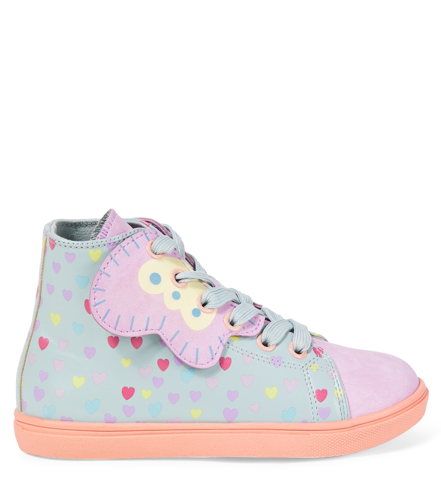  Stella Mccartney Kids Stella Mccartney Kids High-top-sneakers Aus Lederimitat 