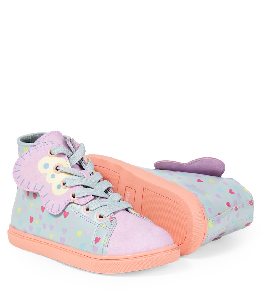  Stella Mccartney Kids Stella Mccartney Kids High-top-sneakers Aus Lederimitat 