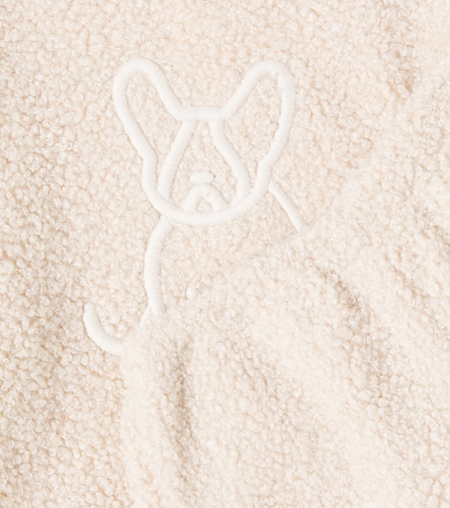 Il Gufo Baby Fleece Sweatshirt And Sweatpants Set In White
