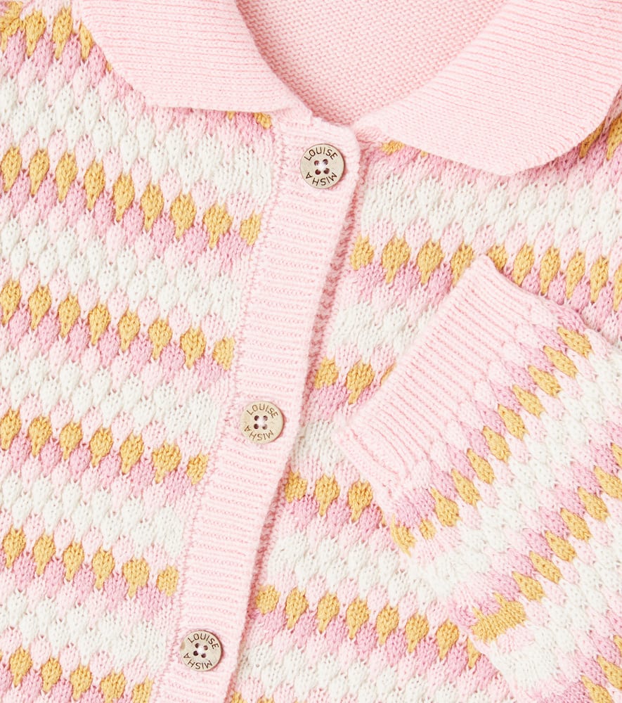 Louise Misha Khellani Cotton And Wool Cardigan In Multi