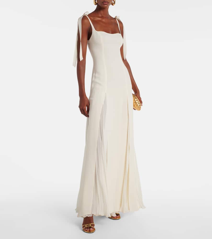 Marmar Halim Bow-detail Gown In Neutral