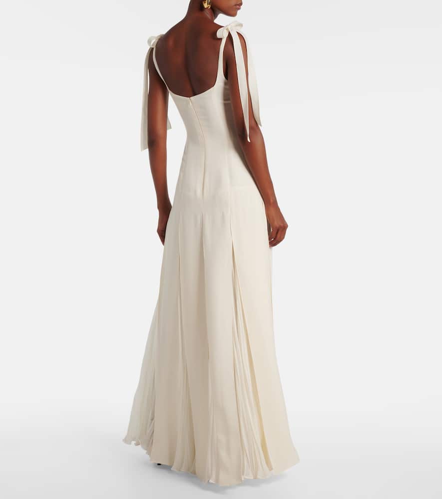 Marmar Halim Bow-detail Gown In Neutral