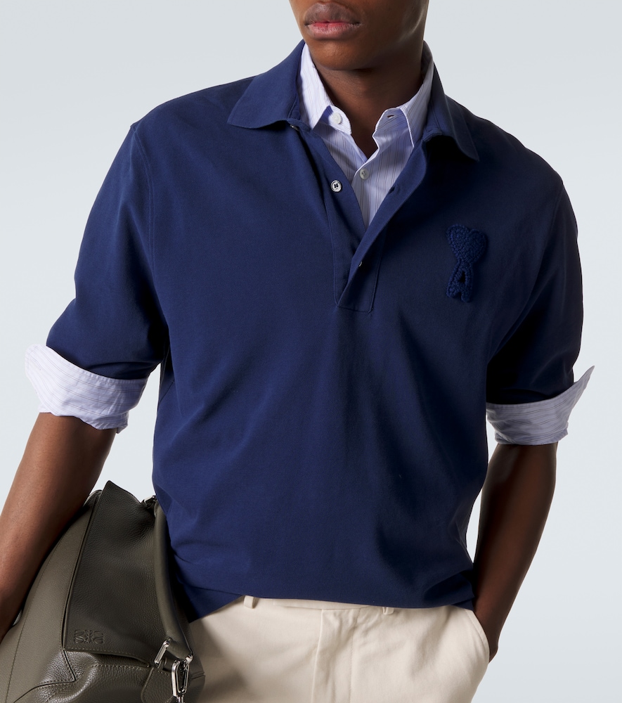  Ami Paris Ami Paris Polohemd Aus Baumwoll-piqué 
