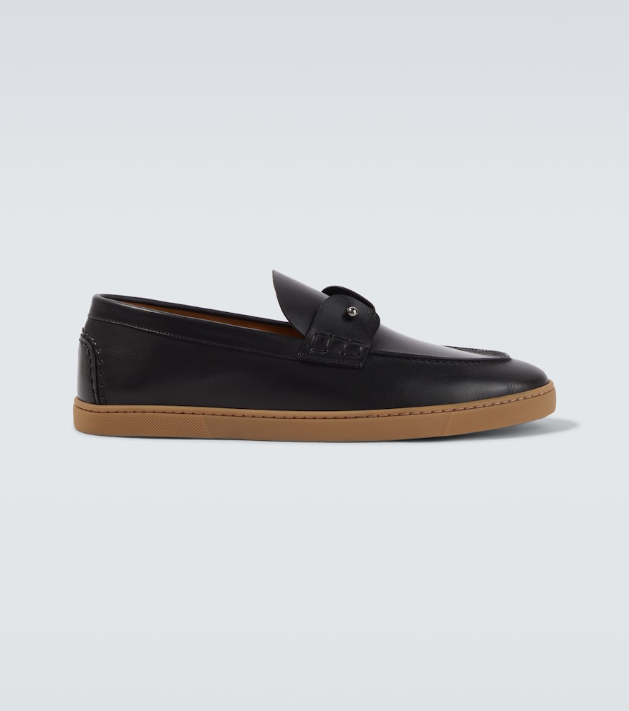 Christian Louboutin Chambeliboat leather slip-on shoes
