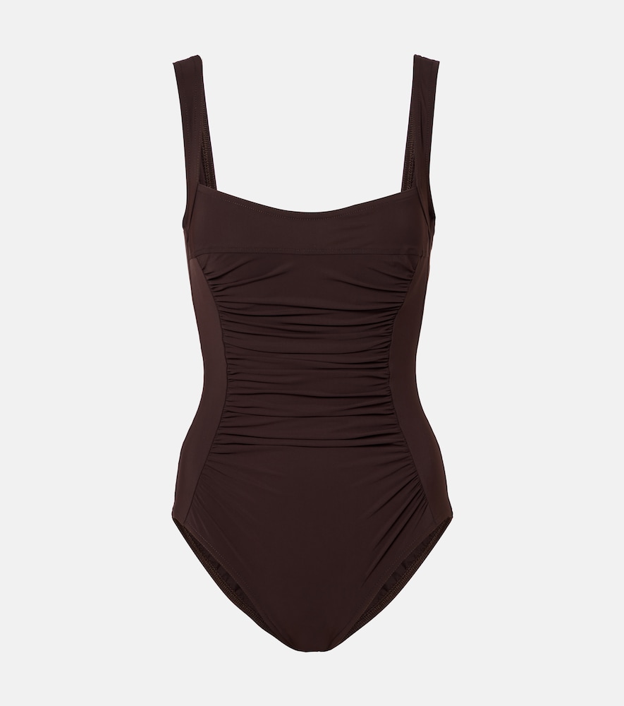 Karla Colletto Basics ruched swimsuit