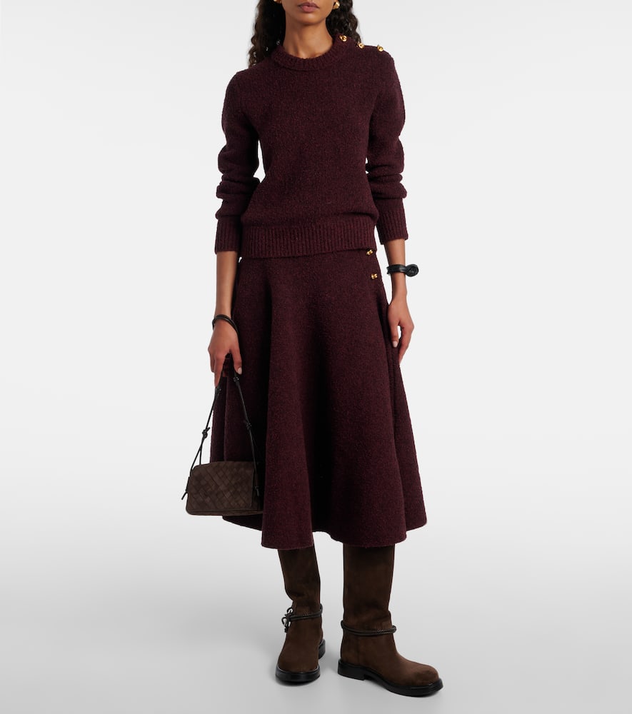 Bottega Veneta Knot Sweater In Red