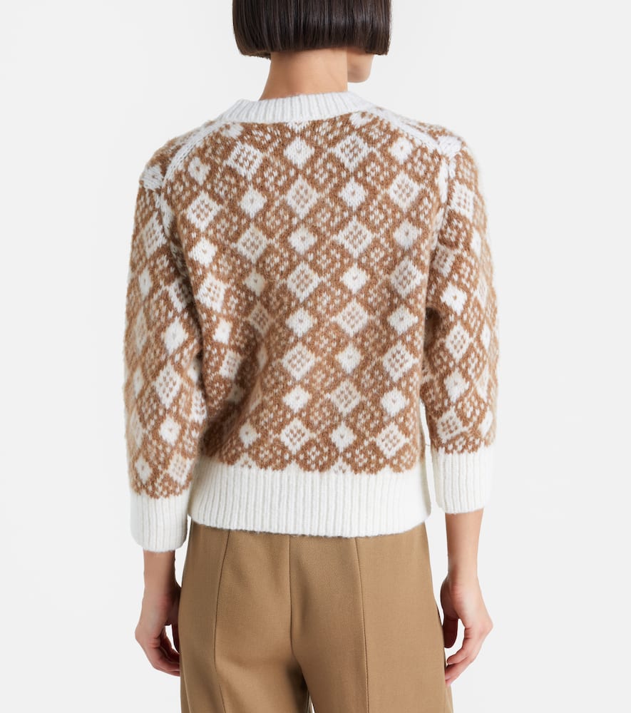 Dorothee Schumacher Soft Graphics Jacquard Sweater In Brown