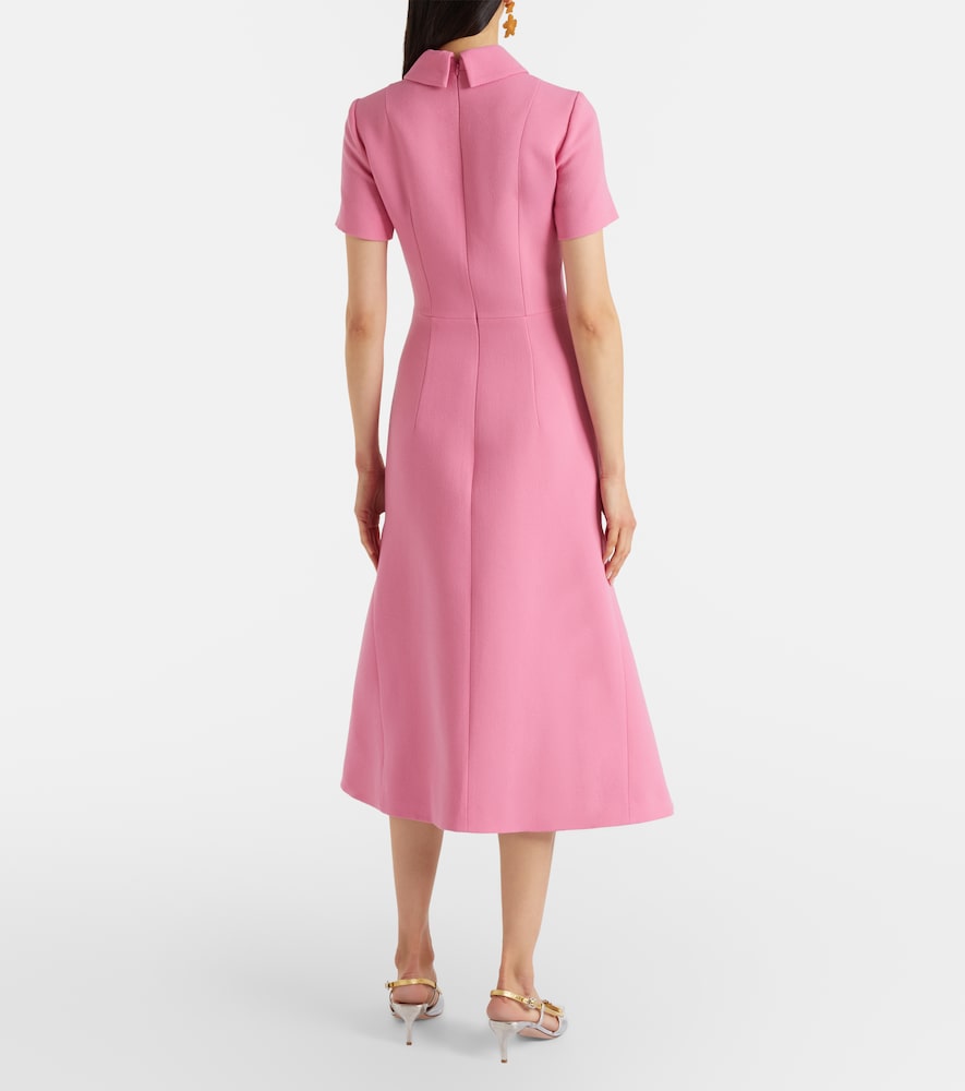 Emilia Wickstead Emilia Wickstead Midikleid Eman Aus Woll-crêpe 