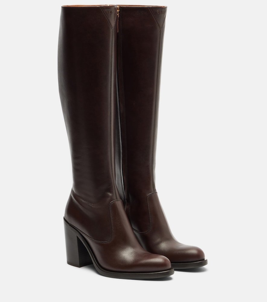 Chloe Chloé Leather knee-high boots