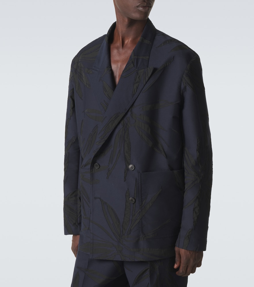  Dries Van Noten Dries Van Noten Cotton-blend Jacquard Blazer 