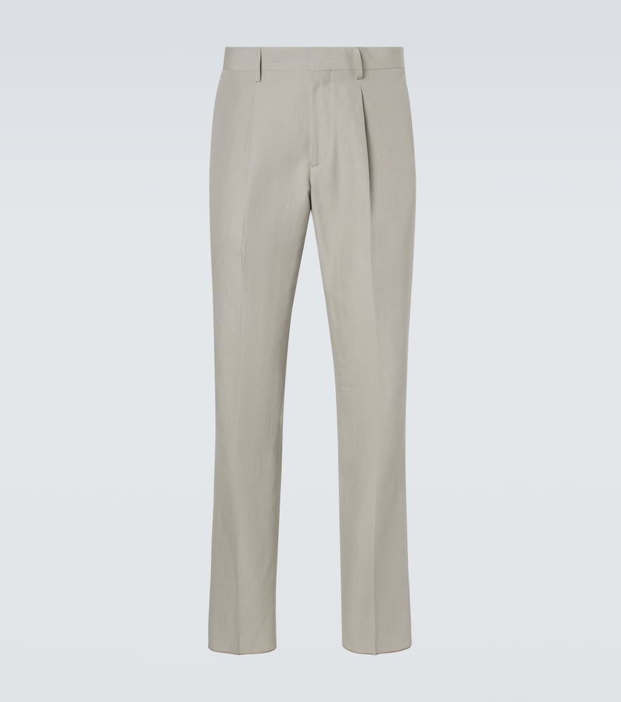 Lardini Linen, cotton, and silk chinos　ラルディーニ リネン、コットン、シルクのチノパンツ Lardini