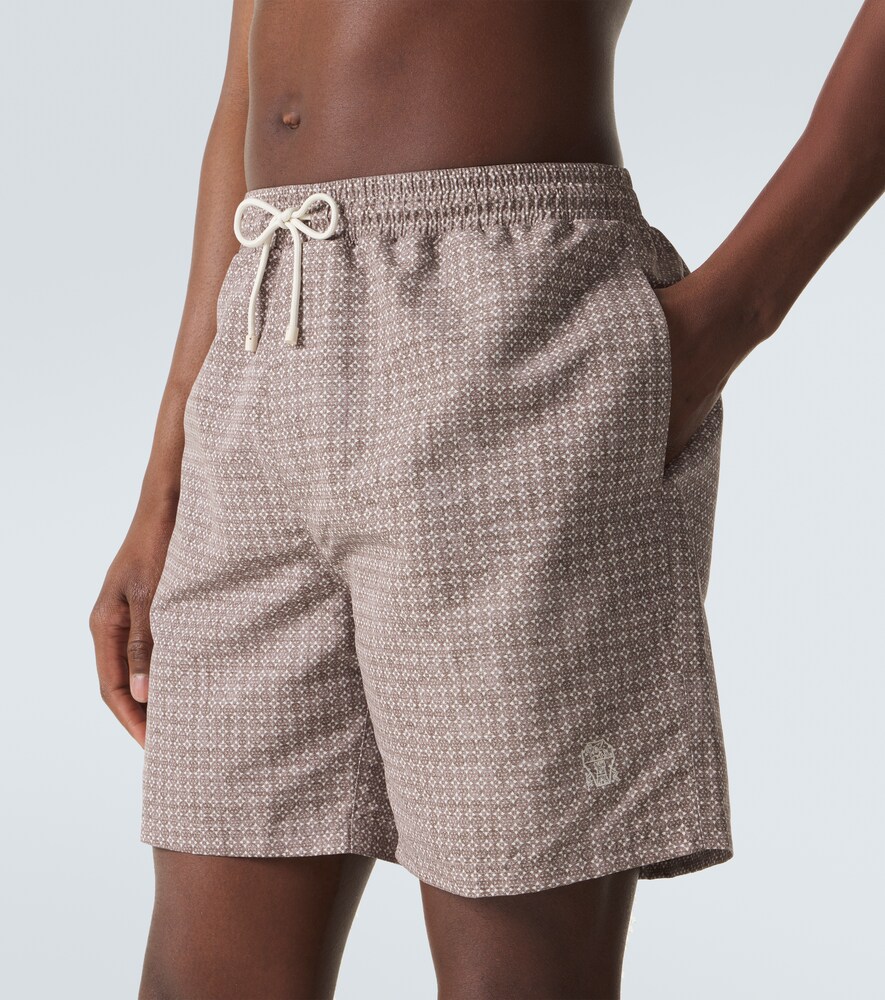  Brunello Cucinelli Brunello Cucinelli Printed Swim Trunks 