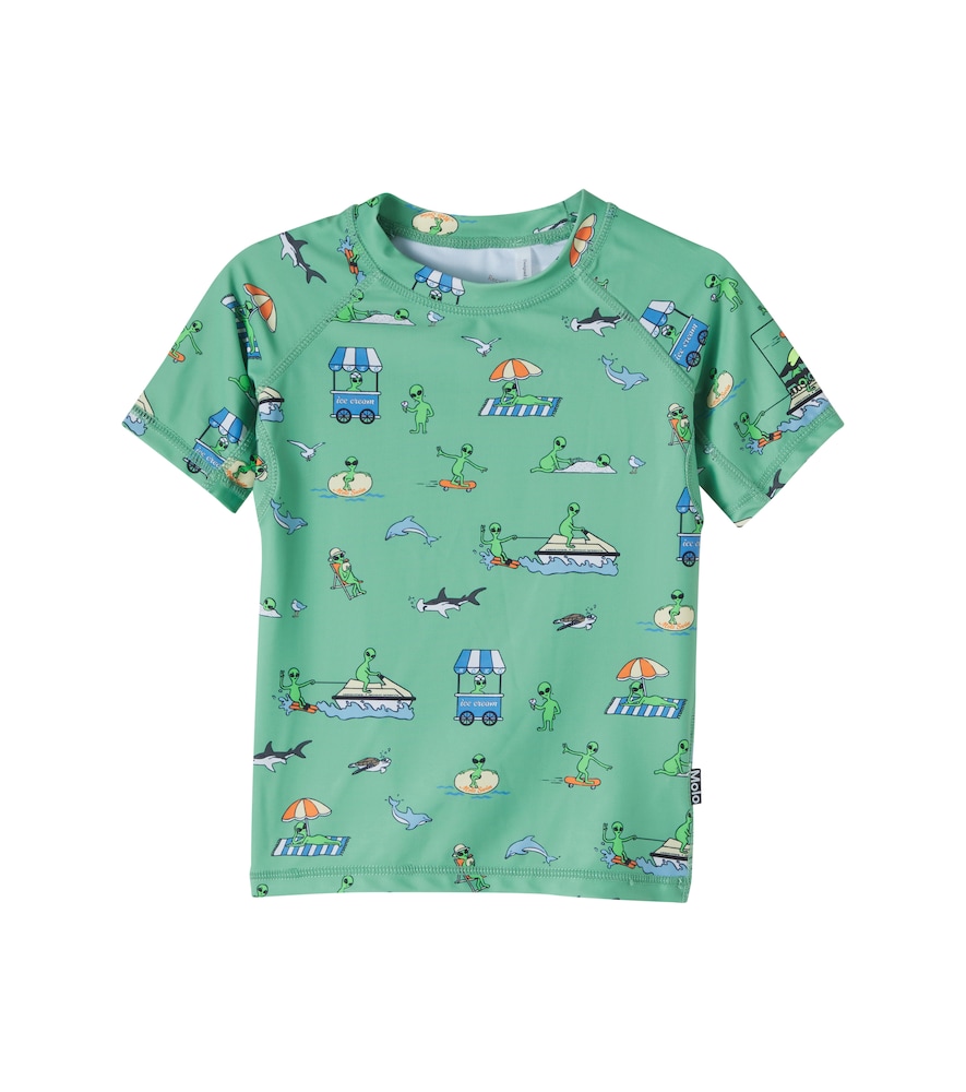 Molo Green Neptune Printed Rashguard Top Y 9/10 - Mytheresa