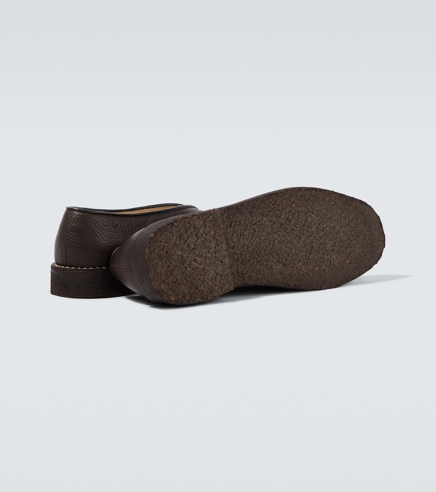  Lemaire Lemaire Piped Leather Slip-on Shoes 