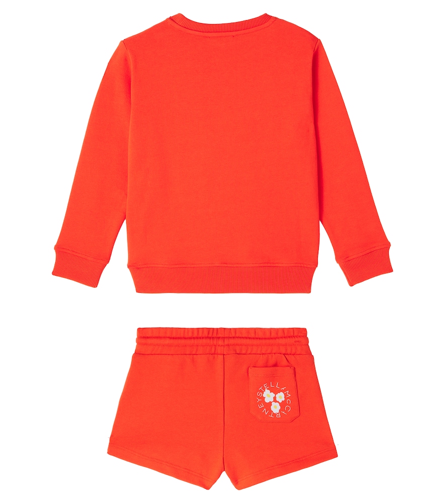  Stella Mccartney Kids Stella Mccartney Kids Set Aus Sweatshirt Und Shorts Aus Baumwolle 