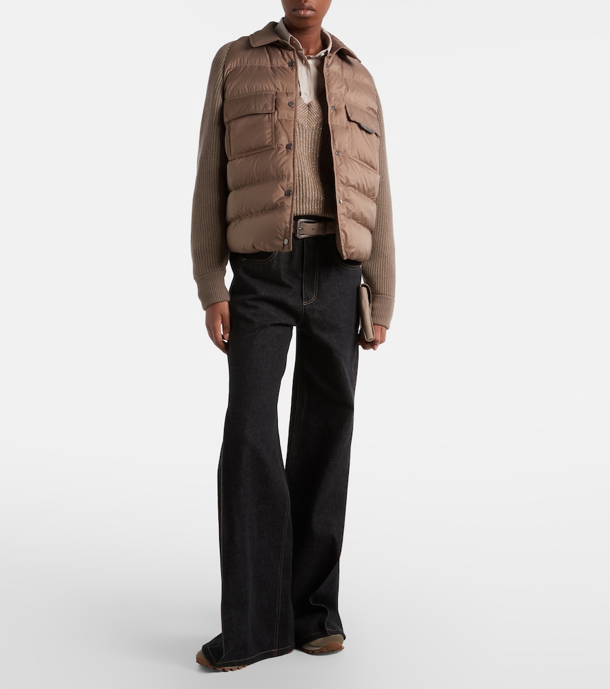  Brunello Cucinelli Brunello Cucinelli Wool, Cashmere, And Silk Down Jacket 