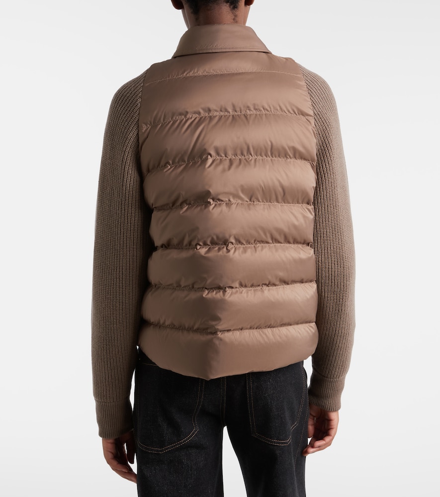  Brunello Cucinelli Brunello Cucinelli Wool, Cashmere, And Silk Down Jacket 