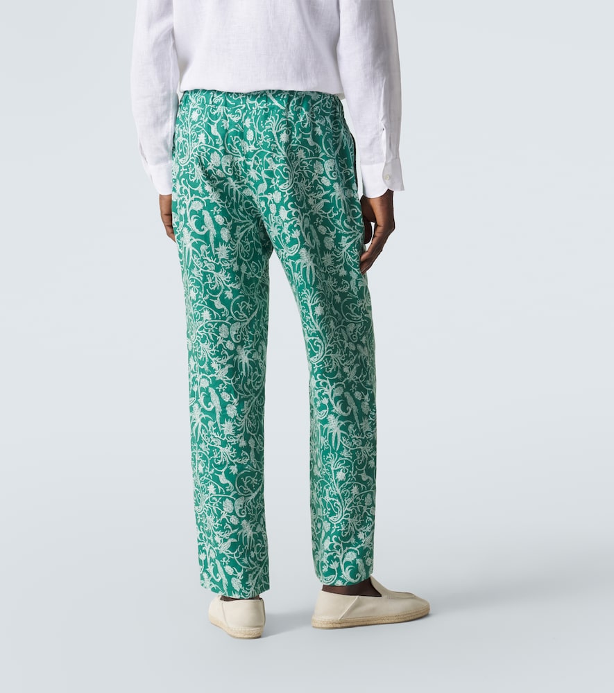  Kiton Kiton Bedruckte Hose Aus Leinen 
