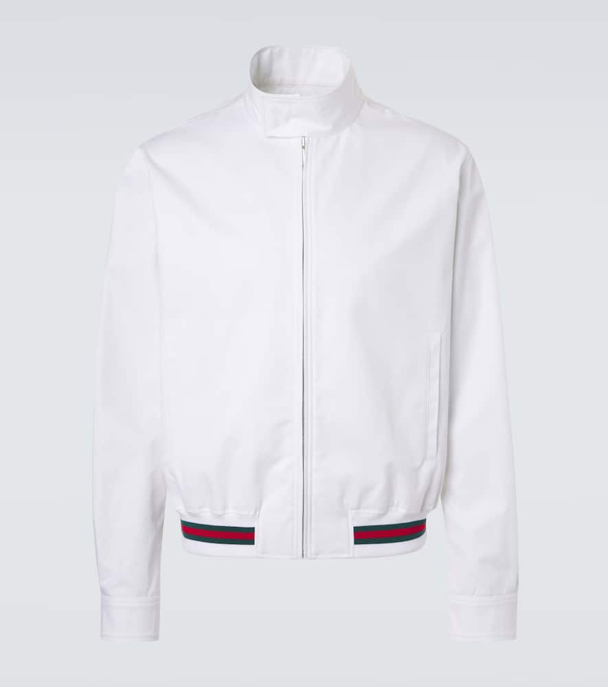 Giacca Web Stripe in twill di cotone