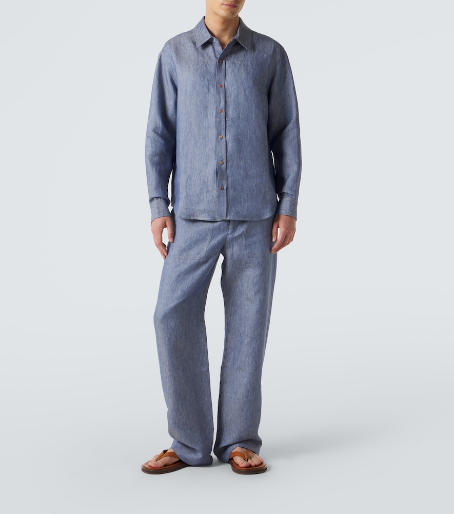  God's True Cashmere God's True Cashmere Hemd Aus Leinen Mit Karneol 