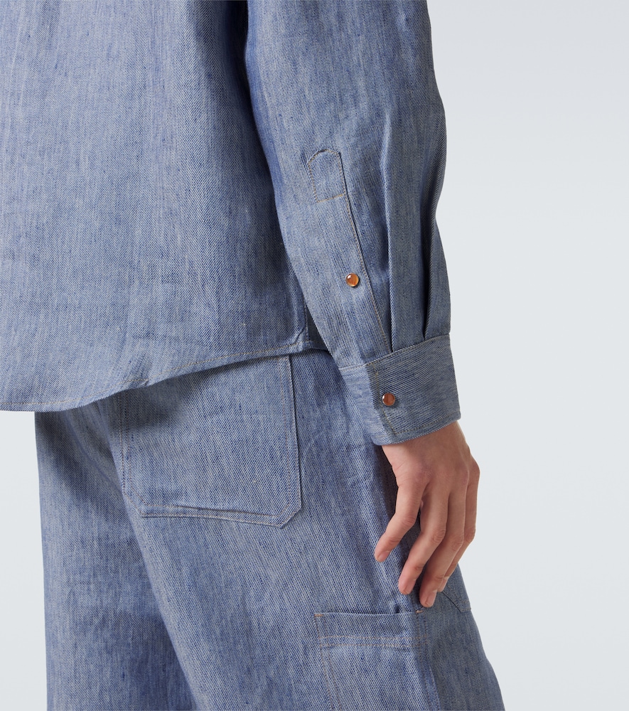  God's True Cashmere God's True Cashmere Hemd Aus Leinen Mit Karneol 