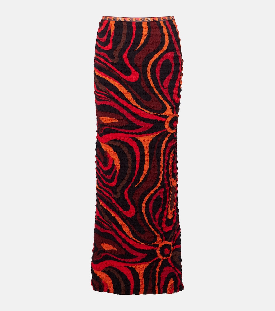 Pucci Occhi smocked maxi skirt