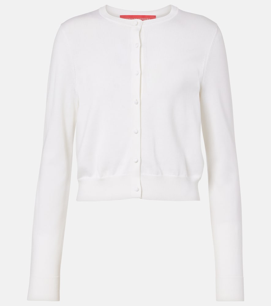 Carolina Herrera Cropped silk and cotton cardigan