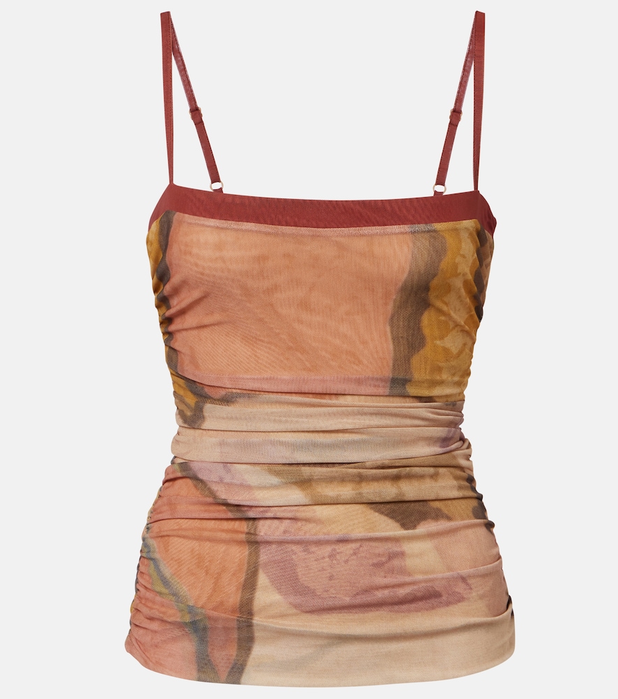 SIR Gathered printed mesh top | Thumbnail 6 SIR Gathered printed mesh top | Thumbnail 6