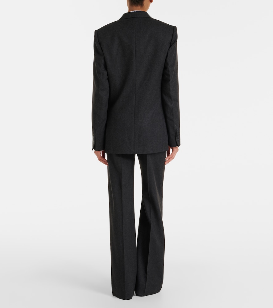  Victoria Beckham Victoria Beckham Alina Virgin Wool Flared Pants 
