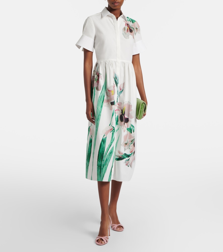 Erdem Floral cotton shirt dress