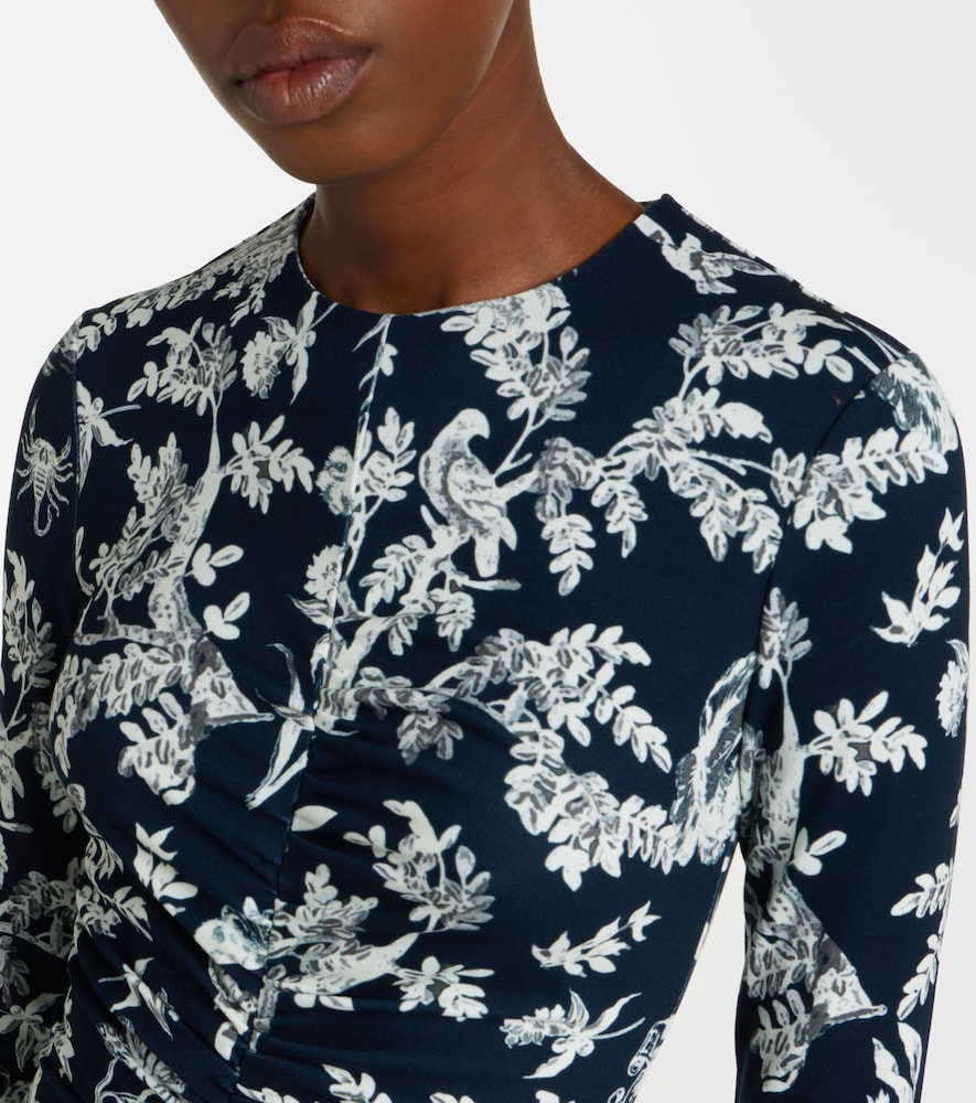  Erdem Erdem Floral Ruched Midi Dress 