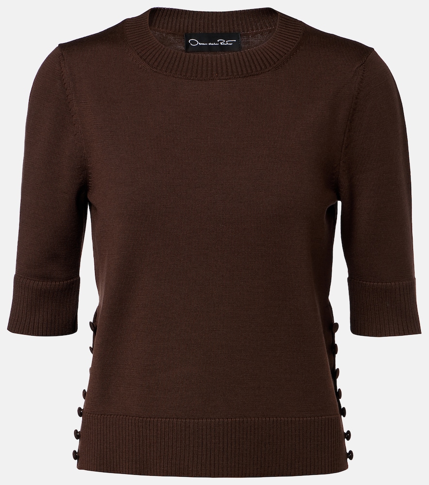 Oscar De La Renta Virgin Wool Sweater by Oscar De La Renta