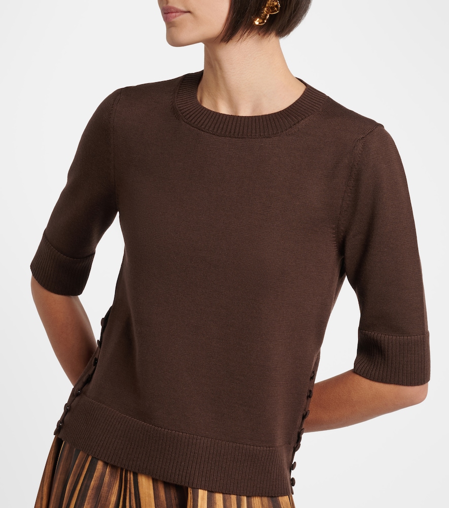  Oscar De La Renta Oscar De La Renta Virgin Wool Sweater 