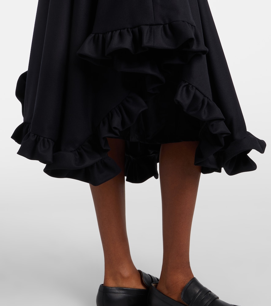 Ruffled Tiered Midi