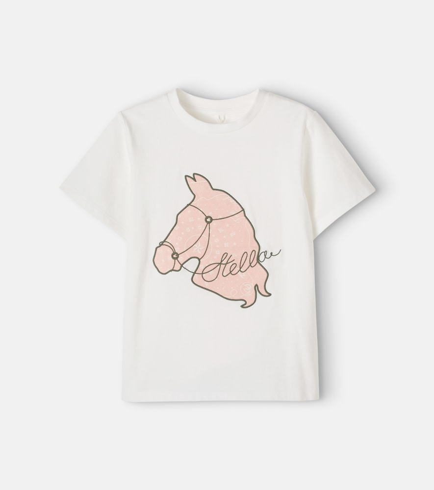 Bedrucktes T-Shirt aus Baumwoll-Jersey