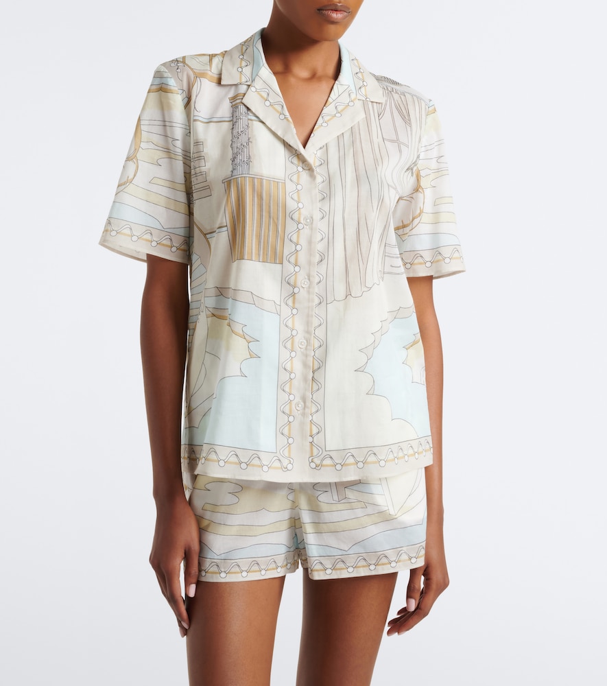Tory Burch Printed cotton shirt | Thumbnail 5