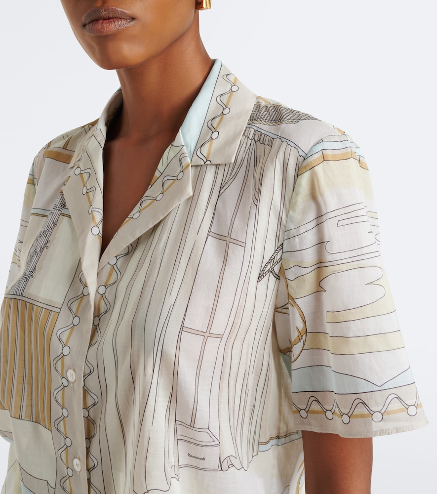Tory Burch Printed cotton shirt | Thumbnail 2