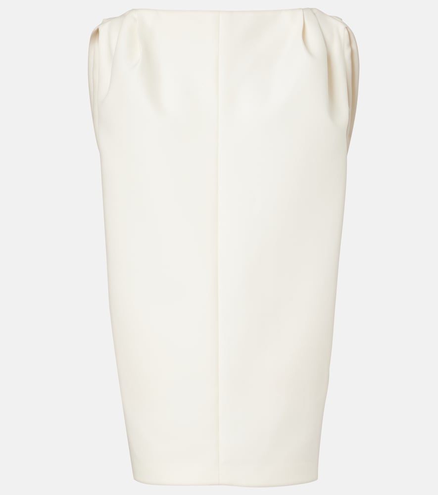 Balenciaga Draped wool and silk minidress