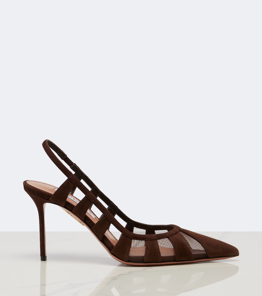 Screen Suede And Slingback