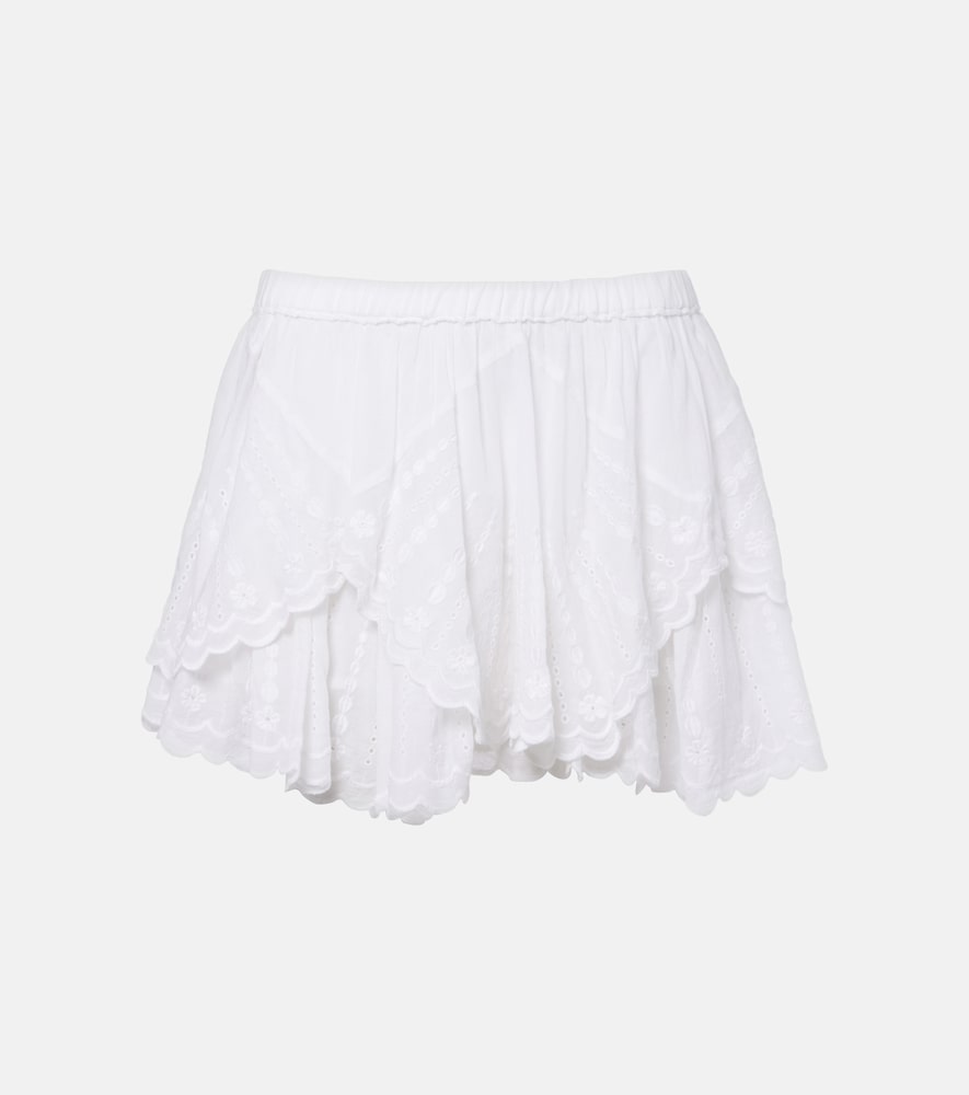 Shorts Layale in cotone con volant