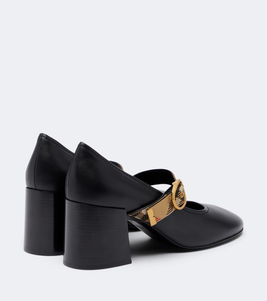 Robin Burberry Check Pumps