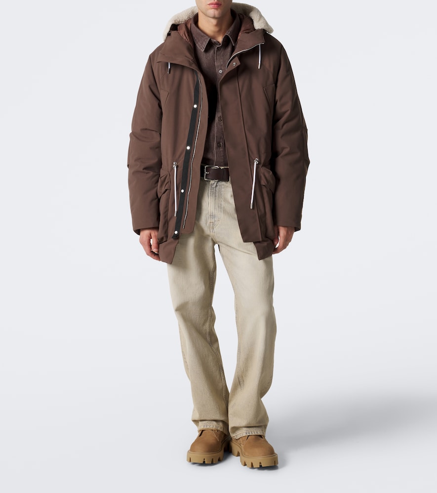 Beverin Teddy-Trimmed Hooded Down Jacket