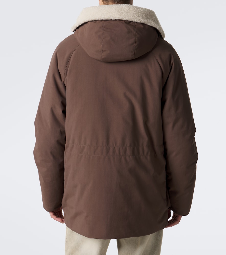 Beverin Teddy-Trimmed Hooded Down Jacket
