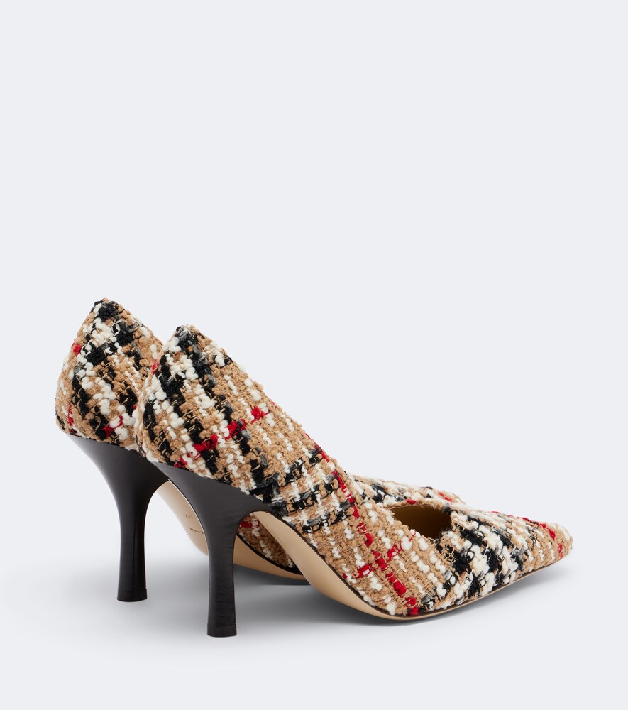 Burberry Check Bouclé Pumps