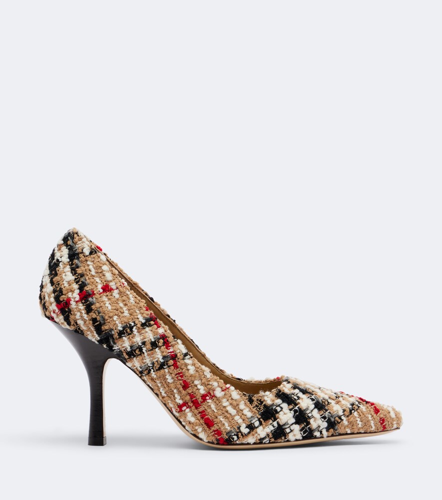 Burberry Check Bouclé Pumps