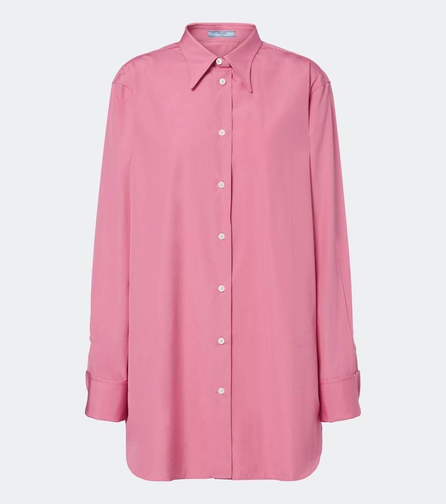 Camicia in popeline di cotone oversize