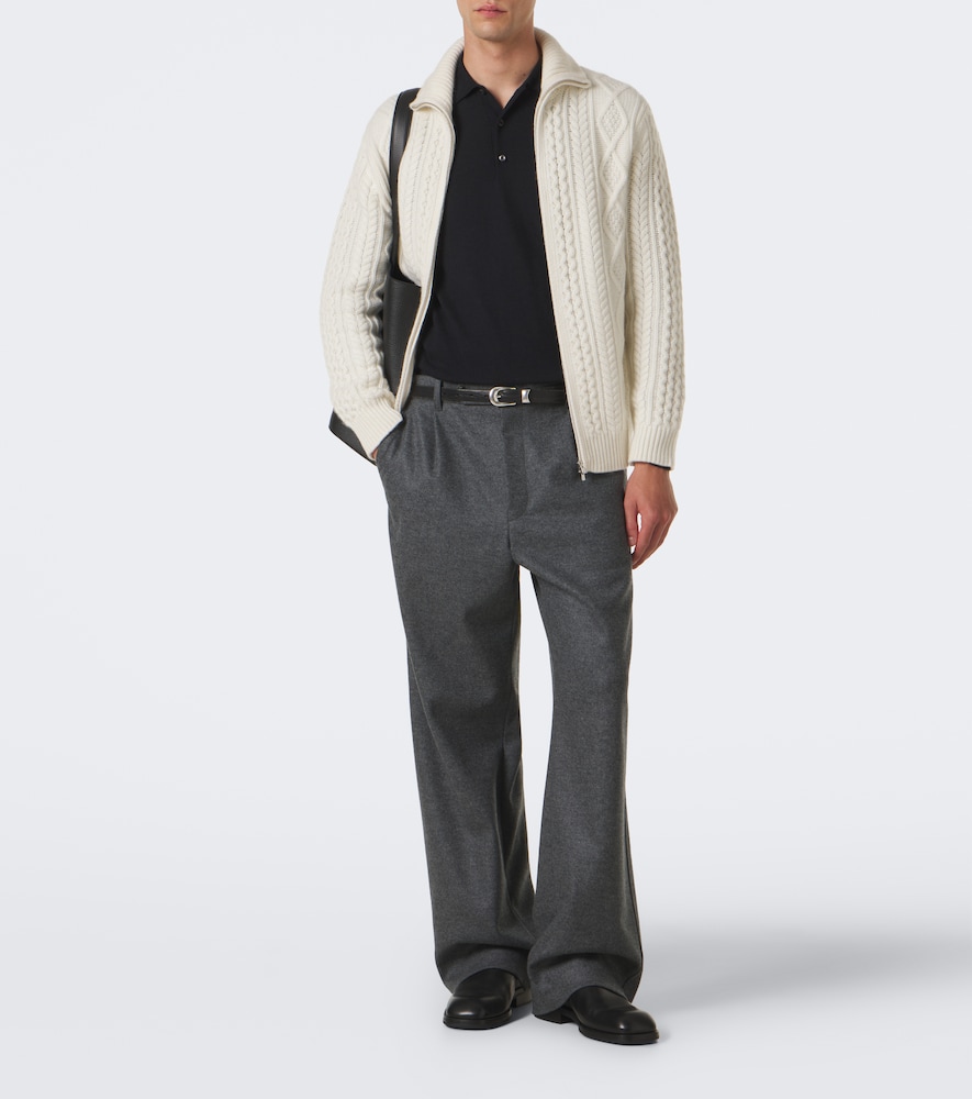 Mr Walter Cable-Knit Cashmere Cardigan