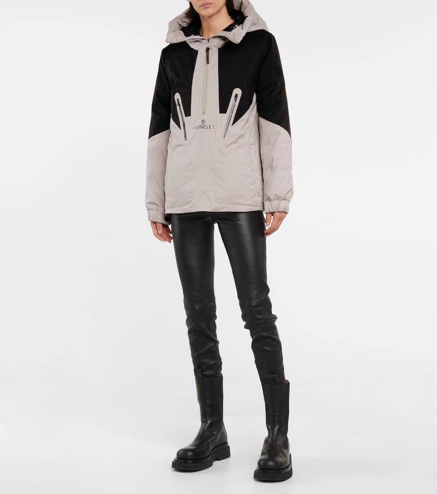  Moncler Moncler Iberis Hooded Half-zip Down Jacket 