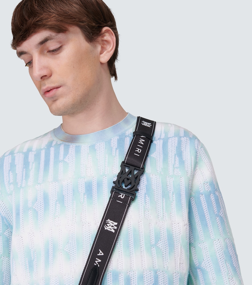  Amiri Amiri Logo Cotton And Cashmere-blend Sweater 